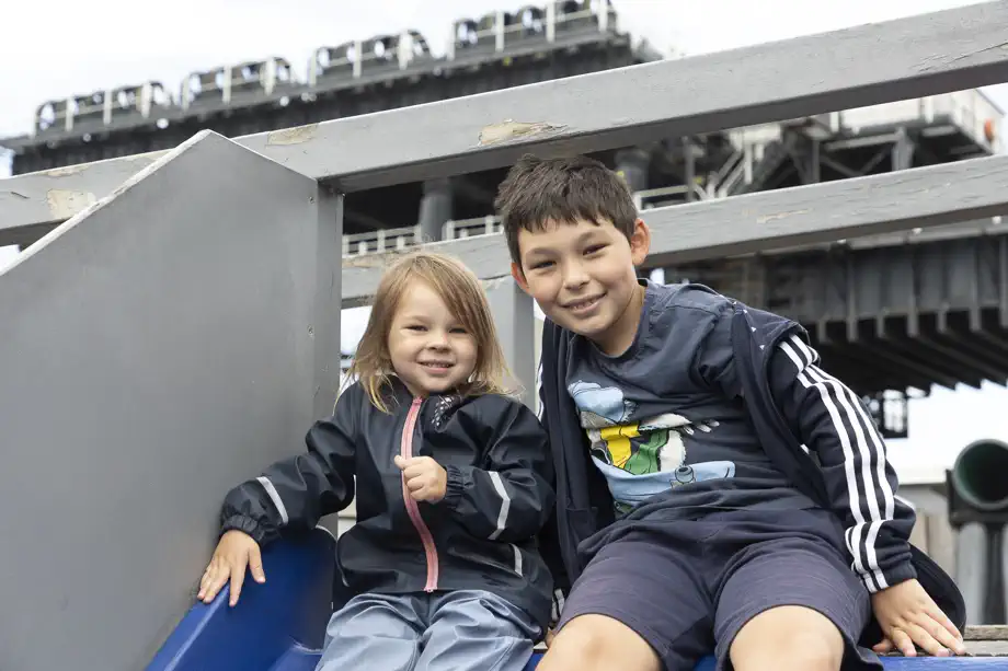 Children enjoying the playground at Anderton Boat Lift